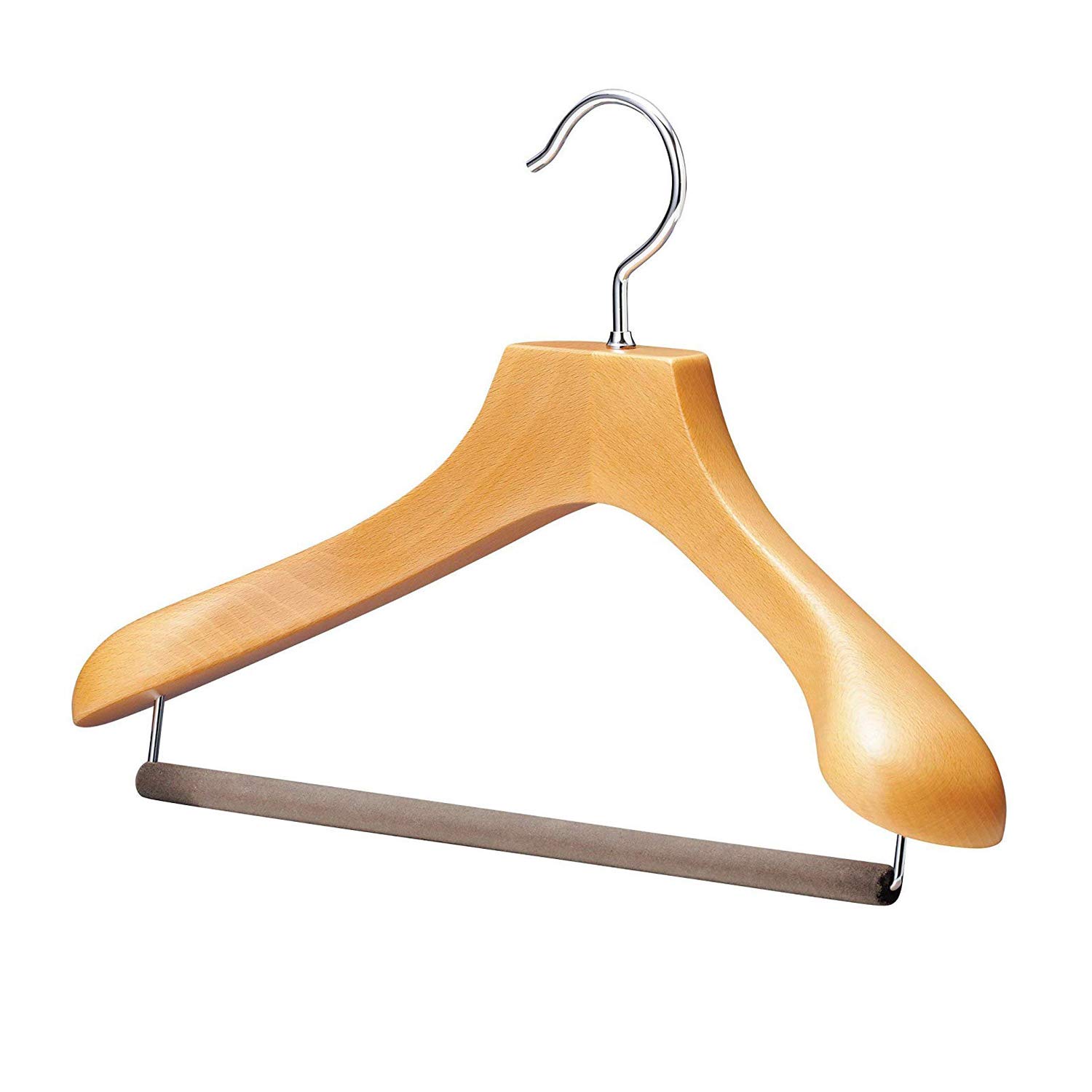 中田ハンガー ナカタハンガー メンズスーツハンガー フェルトバー付き